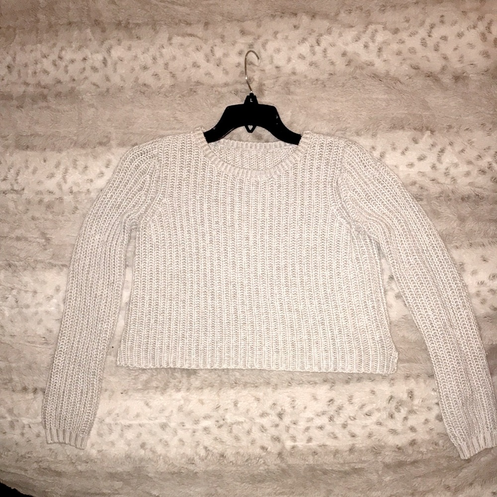 Cropper knitted sweater